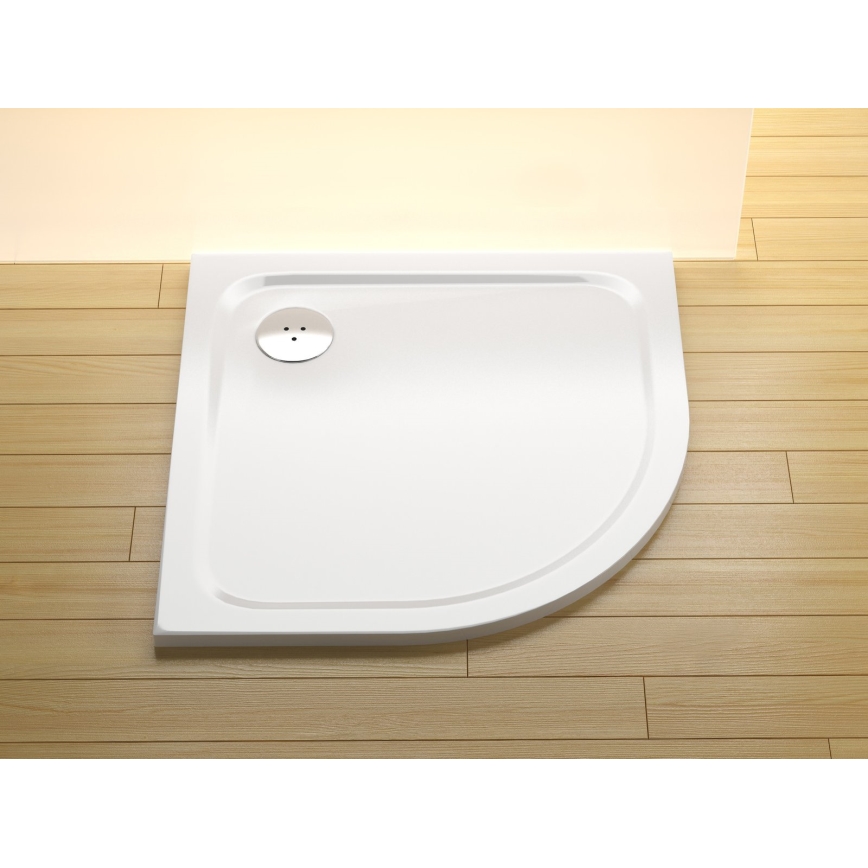Ravak XA247701010 - Plato de ducha cuadrante ELIPSO 90x90 cm blanco