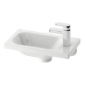 Ravak XJGP1100000 - Lavabo suspendido CHROME 40x22 cm mármol fundido/blanco