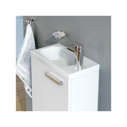 Ravak XJGP1100000 - Lavabo suspendido CHROME 40x22 cm mármol fundido/blanco