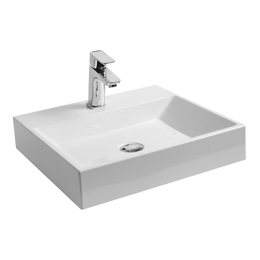 Ravak XJO01250000 - Lavabo suspendido NATURAL 50x45 cm mármol fundido/blanco