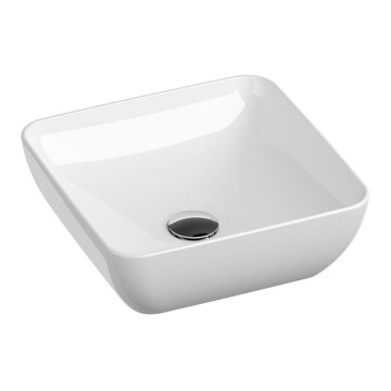 Ravak XJX01138001 - Lavabo para encimera UNI SLIM 38x38 cm cerámica/blanco