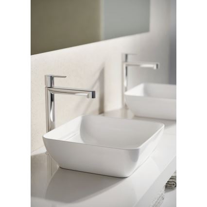 Ravak XJX01138001 - Lavabo para encimera UNI SLIM 38x38 cm cerámica/blanco