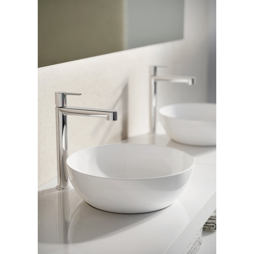 Ravak XJX01140003 - Lavabo sobre encimera UNI SLIM, diámetro 40 cm, cerámica/blanco
