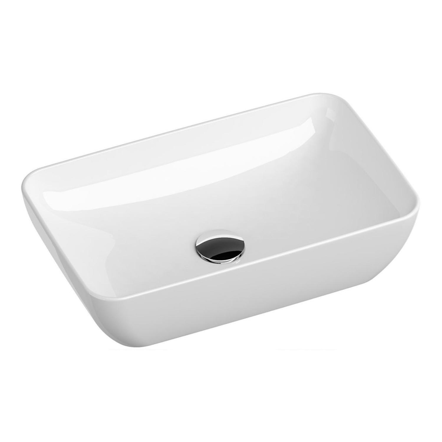 Ravak XJX01150001 - Lavabo sobre encimera UNI SLIM 50 x 31 cm cerámica/blanco