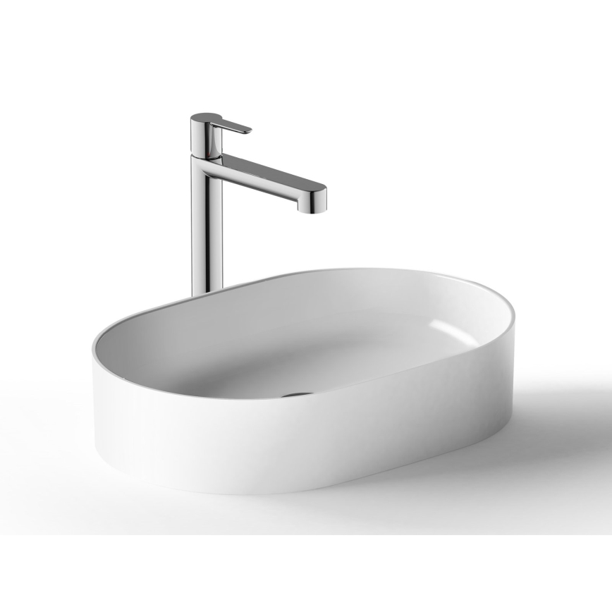 Ravak XJX01155001 - Lavabo para encimera CERAMIC SLIM 55x37 cm cerámica/blanco