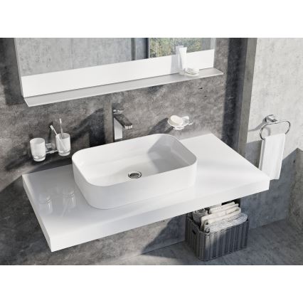 Ravak XJX01155002 - Lavabo sobre encimera CERAMIC SLIM 55x37 cm cerámica/blanco
