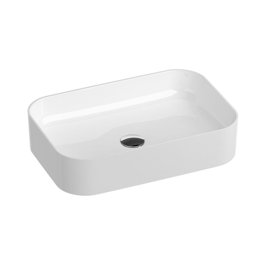 Ravak XJX01155002 - Lavabo sobre encimera CERAMIC SLIM 55x37 cm cerámica/blanco