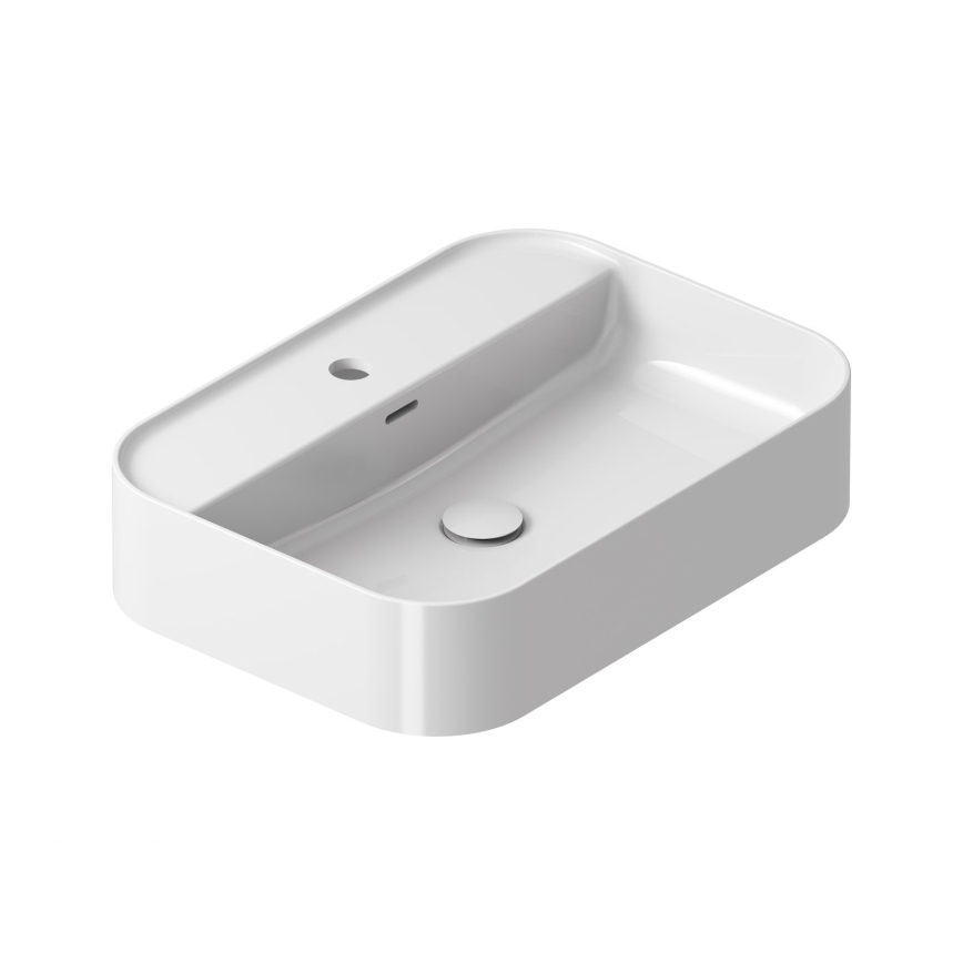 Ravak XJX01155005 - Lavabo sobre encimera CERAMIC SLIM 55x40 cm cerámica/blanco