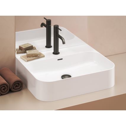 Ravak XJX01155006 - Lavabo para encimera CERAMIC SLIM 55 x 45 cm cerámica/blanco