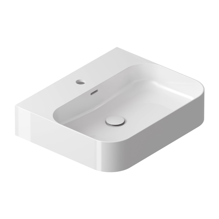 Ravak XJX01155006 - Lavabo para encimera CERAMIC SLIM 55 x 45 cm cerámica/blanco