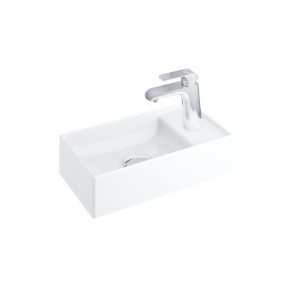 Ravak XJX01240000 - Lavabo sobre encimera VEDA SLIM 40x22 cm cerámica/blanco