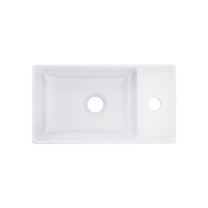 Ravak XJX01240000 - Lavabo sobre encimera VEDA SLIM 40x22 cm cerámica/blanco