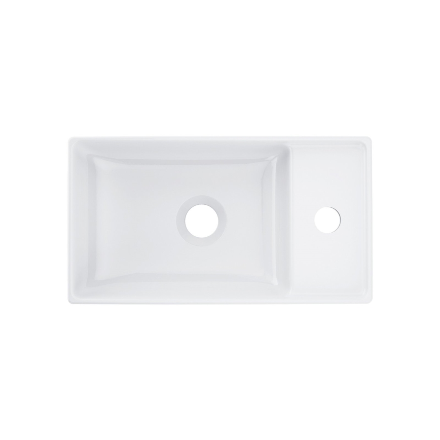 Ravak XJX01240000 - Lavabo sobre encimera VEDA SLIM 40x22 cm cerámica/blanco
