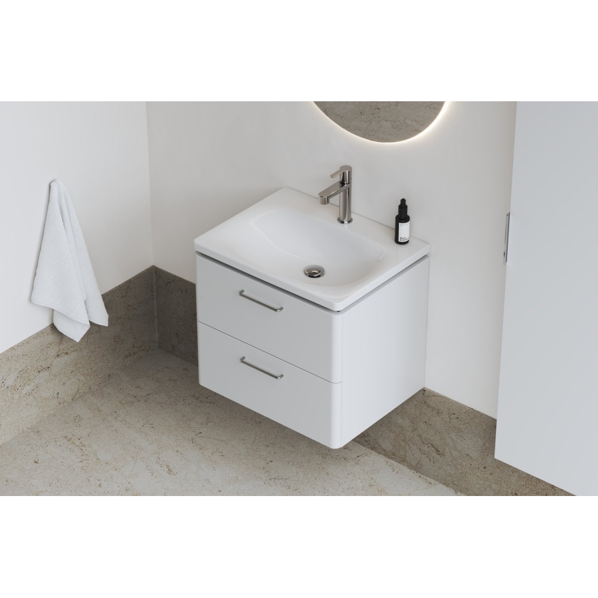 Ravak XJX01260000 - Lavabo empotrado BALANCE 60 x 46,5 cm cerámica/blanco