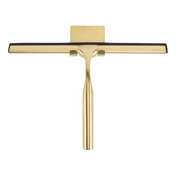 REA-72069 - Limpiacristales con soporte acabado dorado cepillado