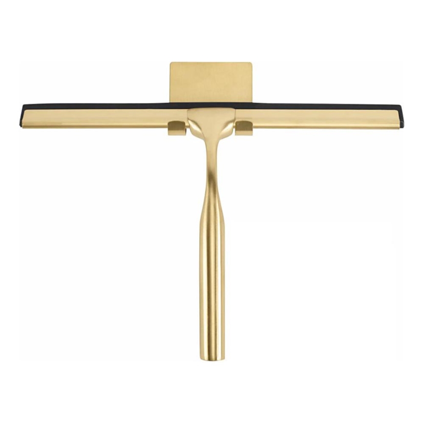 REA-72069 - Limpiacristales con soporte acabado dorado cepillado