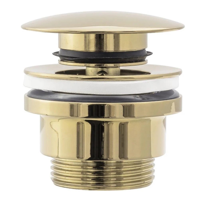 REA-A2360 - Desagüe para lavabo CLICK-CLACK, diámetro 6,4 cm, dorado