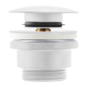 REA-A2361 - Válvula CLICK-CLACK para lavabo Ø 6,4 cm, blanco mate
