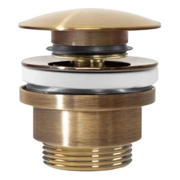 REA-A8110 - Desagüe para lavabo CLICK-CLACK Ø 6,4 cm, acabado dorado
