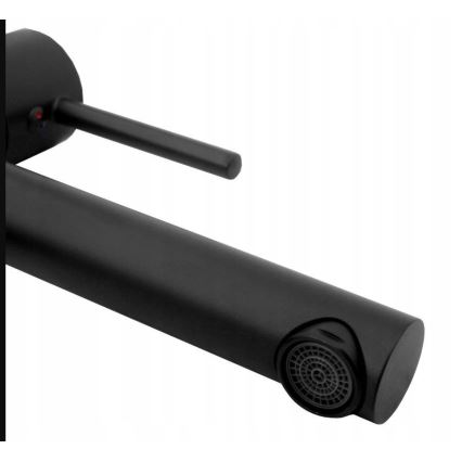 REA-B0229 - Grifo de lavabo TESS 31,5 cm negro