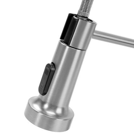 REA-B0417 - Grifo de fregadero con ducha extraíble COLIN 42,5 cm níquel