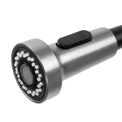 REA-B0417 - Grifo de fregadero con ducha extraíble COLIN 42,5 cm níquel