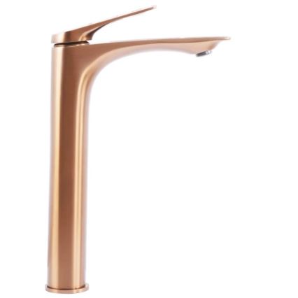 REA-B0493 - Grifo monomando para lavabo AVALON 30 cm acabado en cobre cepillado