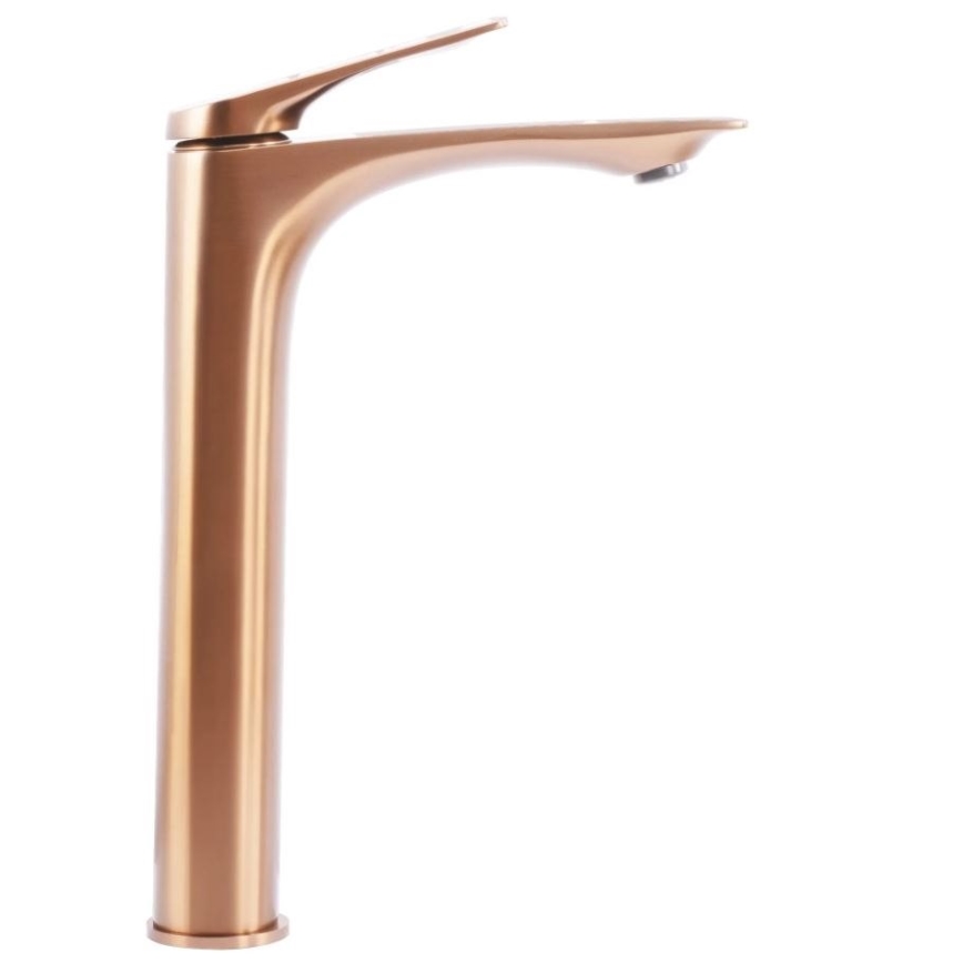 REA-B0493 - Grifo monomando para lavabo AVALON 30 cm acabado en cobre cepillado