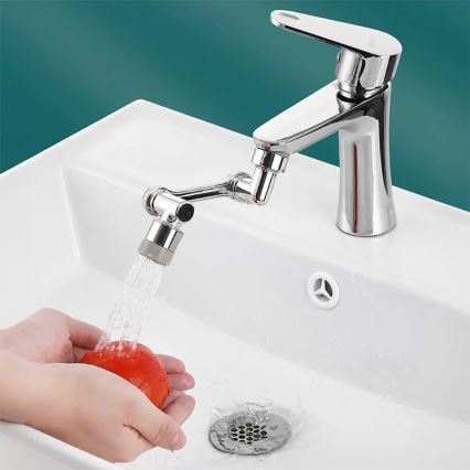 REA-B0660 - Adaptador giratorio para grifo de lavabo, cromo pulido