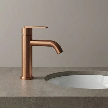 REA-B0970 - Grifo de lavabo ONTARIO 17,5 cm cobre cepillado
