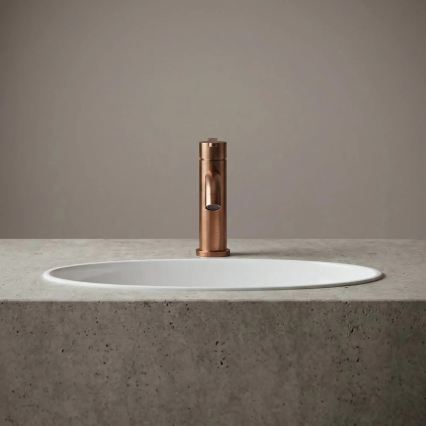 REA-B0970 - Grifo de lavabo ONTARIO 17,5 cm cobre cepillado