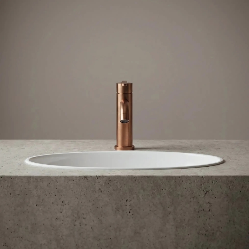 REA-B0970 - Grifo de lavabo ONTARIO 17,5 cm cobre cepillado