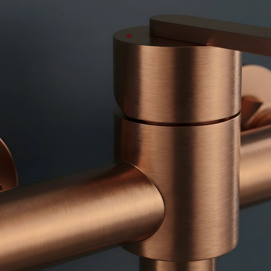 REA-B0974 - Set de ducha con grifo ONTARIO acabado en cobre