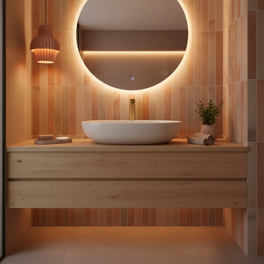 REA-B0977 - Monomando para lavabo ARLO 30 cm, oro cepillado