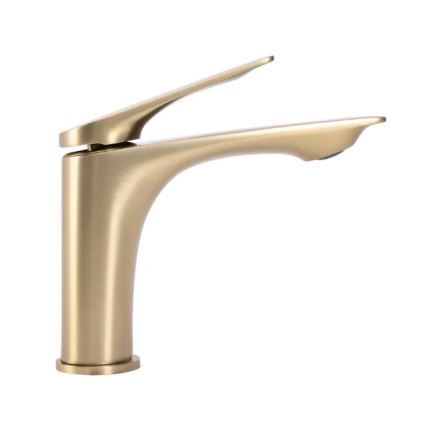 REA-B2703 - Grifo de lavabo AVALON 16,5 cm, acabado oro cepillado