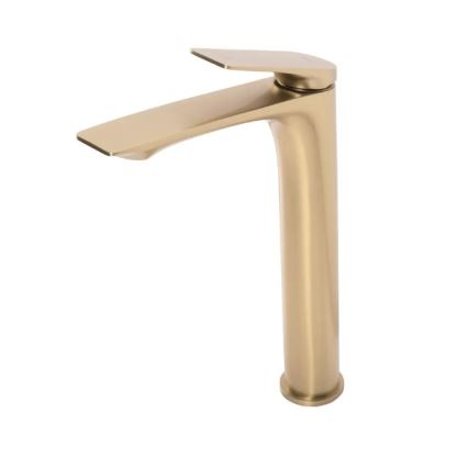 REA-B2705 - Grifo para lavabo AVALON 30 cm, acabado oro cepillado