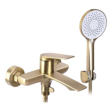 REA-B2707 - Set para bañera AVALON, acabado oro cepillado