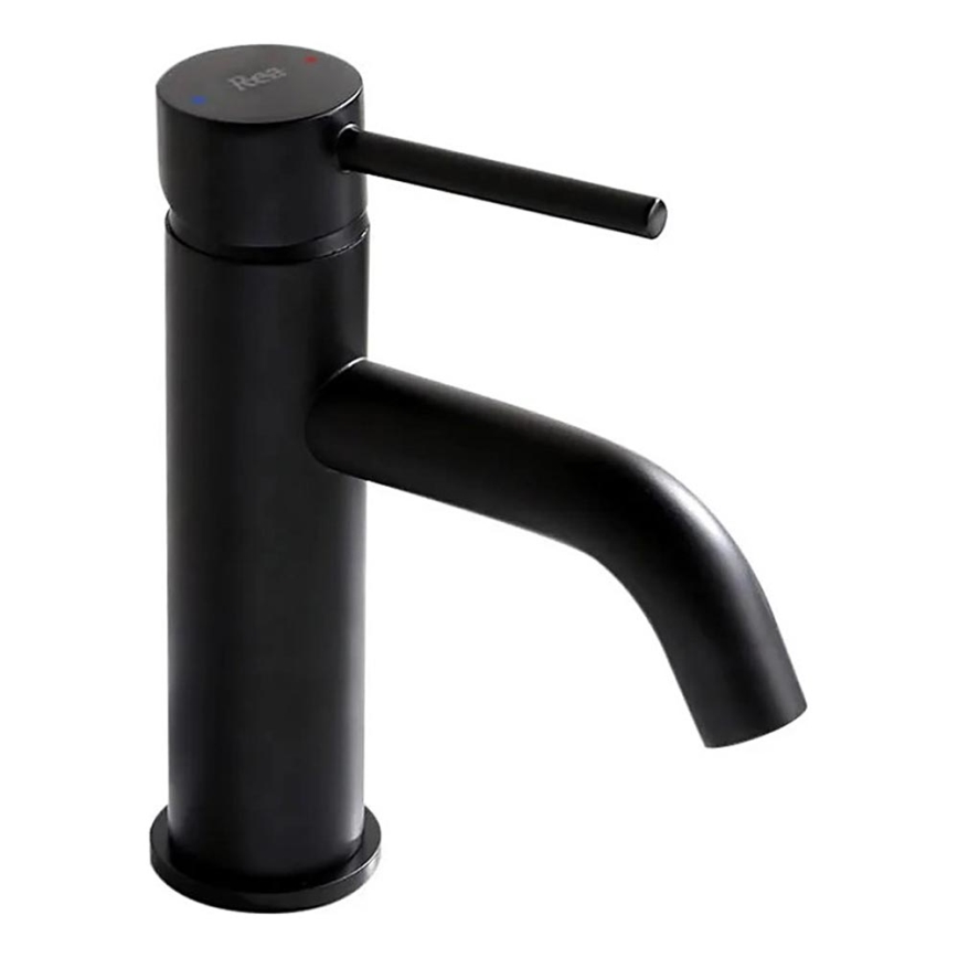 REA-B4102 - Grifo de lavabo LUNGO 16,5 cm negro