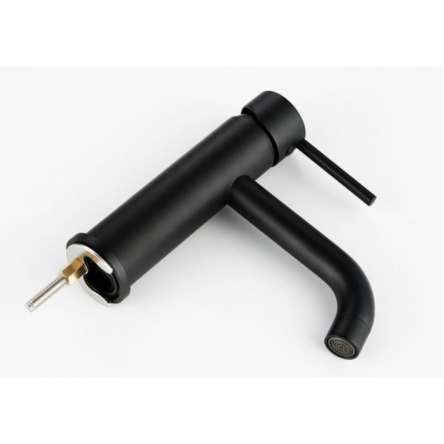 REA-B4102 - Grifo de lavabo LUNGO 16,5 cm negro