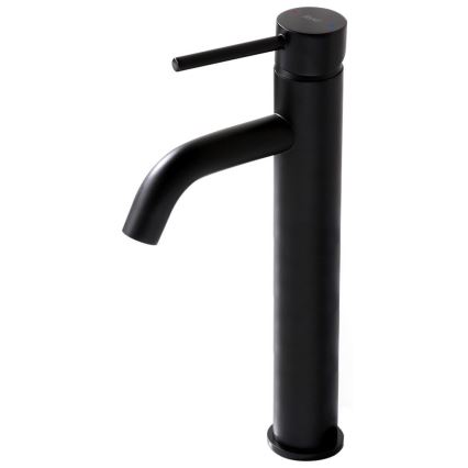REA-B4103 - Grifo de lavabo LUNGO 28 cm negro
