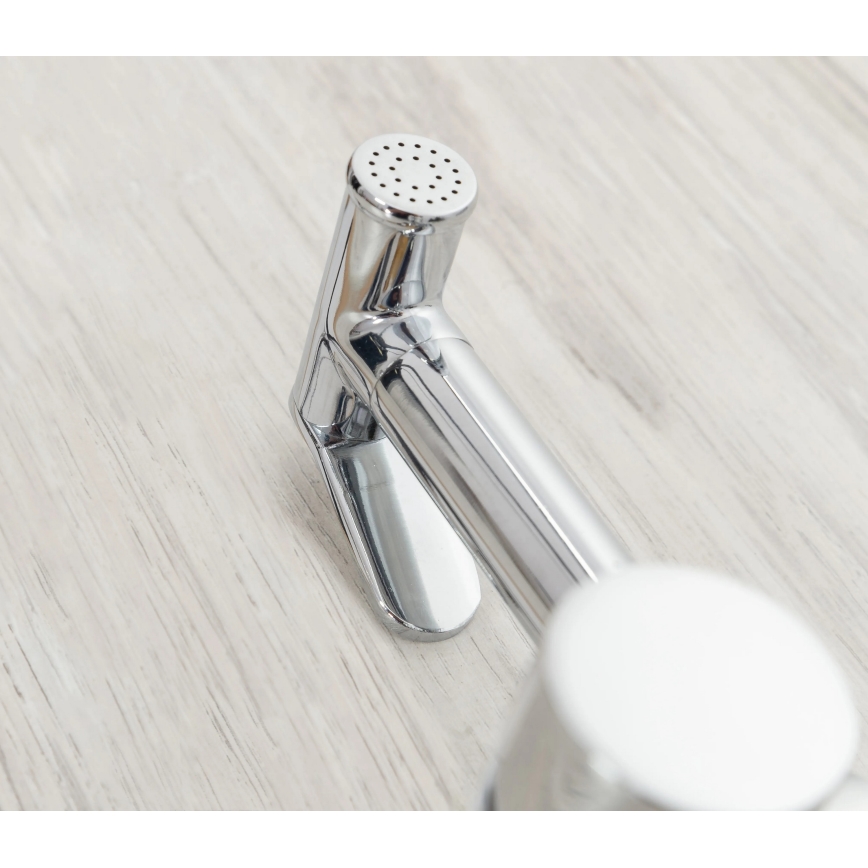 REA-B4106 - Grifo de bidé con rociador para instalación empotrada LUNGO, cromo brillante