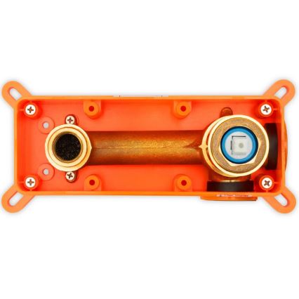 REA-B4109 - Grifo de lavabo para instalación empotrada LUNGO, acabado dorado cepillado