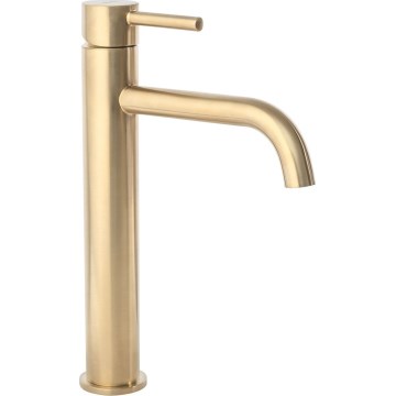 REA-B4526 - Grifo de lavabo LUNGO 28 cm, dorado cepillado