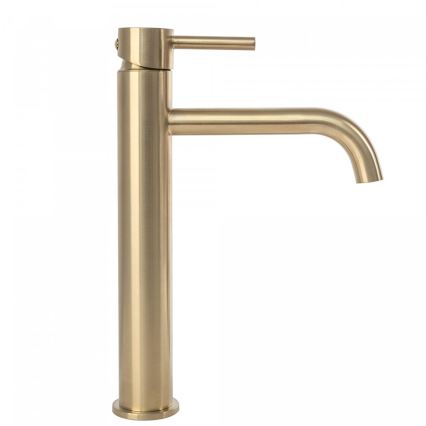 REA-B4526 - Grifo de lavabo LUNGO 28 cm, dorado cepillado