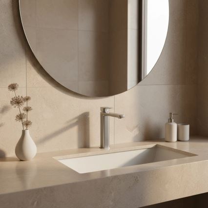 REA-B4588 - Grifo de lavabo ARLO 30 cm, acabado níquel