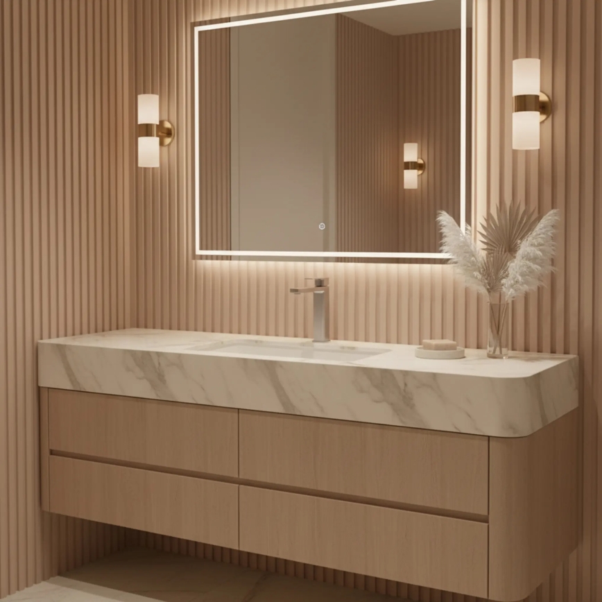 REA-B4588 - Grifo de lavabo ARLO 30 cm, acabado níquel