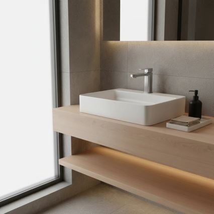 REA-B4589 - Grifo para lavabo ARLO 17 cm, acabado níquel