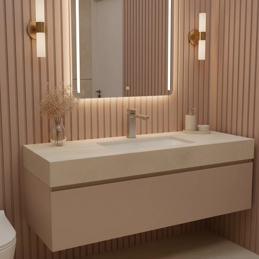 REA-B4589 - Grifo para lavabo ARLO 17 cm, acabado níquel