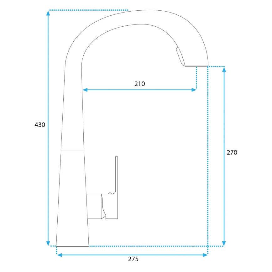 REA-B5312 - Grifo para fregadero con rociador extraíble ROSS 43 cm oro cepillado