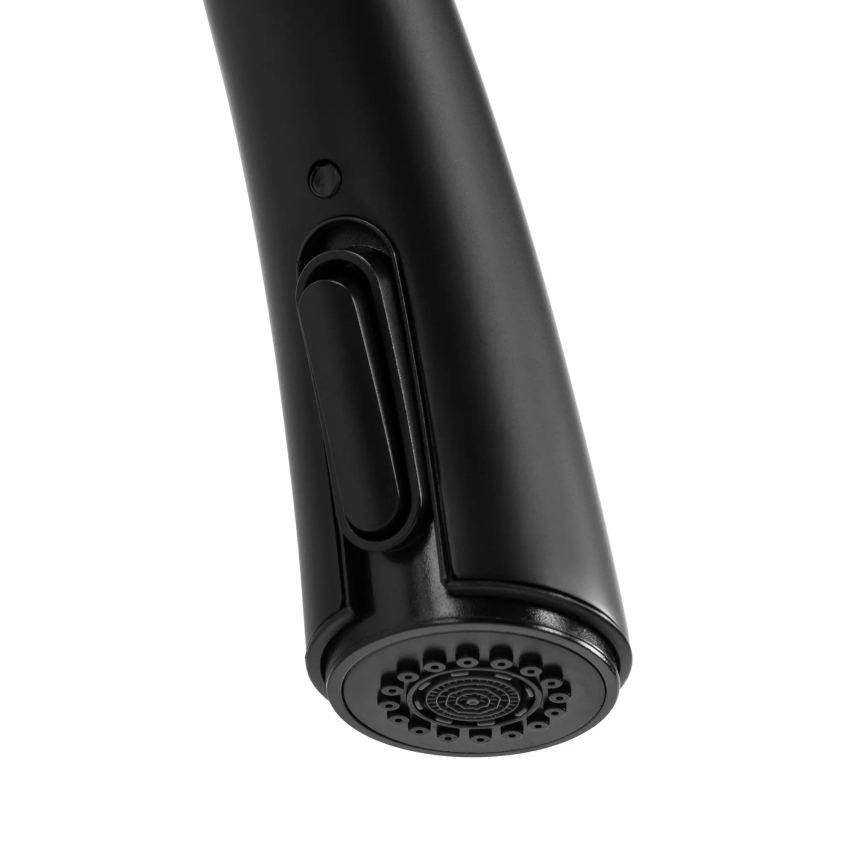 REA-B5313 - Grifo para fregadero con rociador extraíble ROSS 43 cm negro